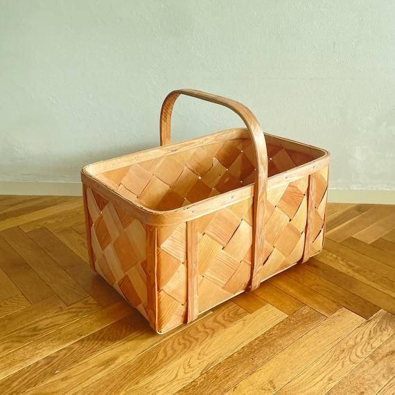 SLATE BASKET with HANDLE