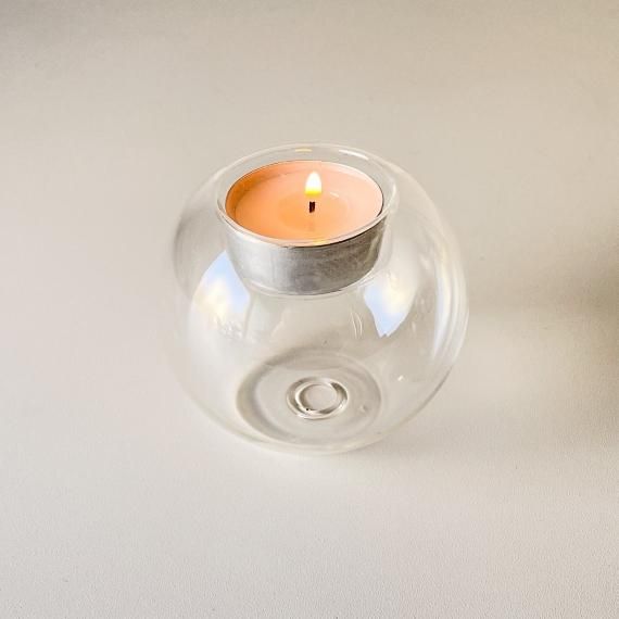 GLASS CANDLE HOLDER