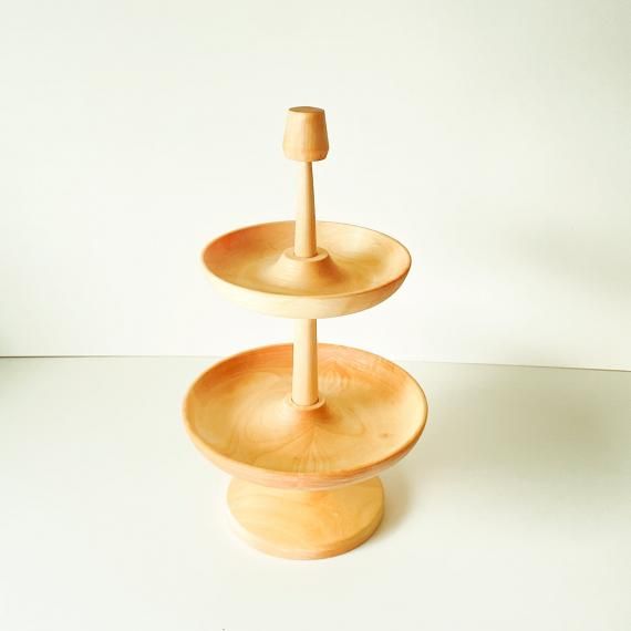 WOODEN PLATE + STAND | 2 