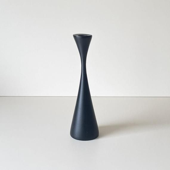 WOODEN CANDLE STAND | black