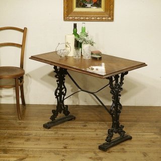 英国イギリスアンティーク家具 カフェテーブル アイアンベース パブテーブル  鉄脚 A422