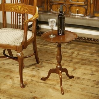 英国イギリスアンティーク家具 ワインテーブル コーヒーテーブル マホガニー材  花台 A446