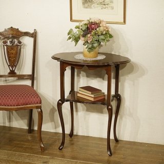 英国イギリスアンティーク家具 オケージョナルテーブル ウインドウテーブル  花台 マホガニー材無垢 A596
