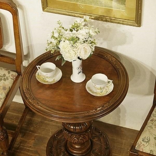英国イギリスアンティーク家具 バルボスレッグ コーヒーテーブル