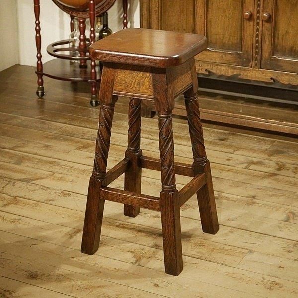 【史上最も激安】 英国イギリスアンティーク家具 BAR 花台 カウンタースツール 西洋