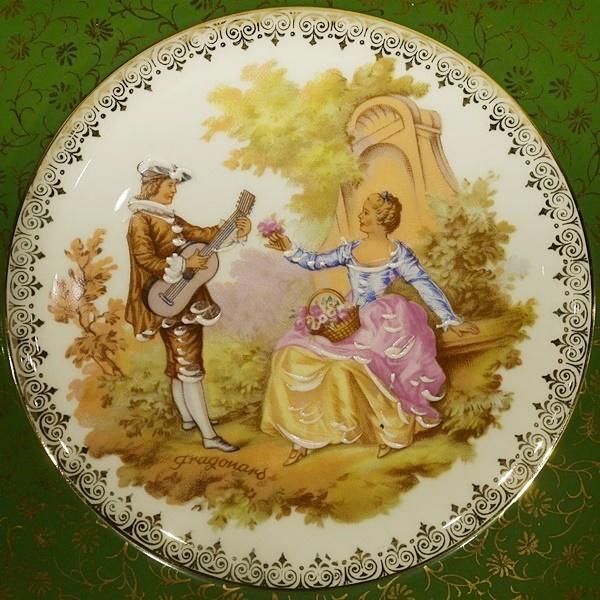 西洋アンティーク Limoges リモージュ fragonard フラゴナール 西洋アンティーク Limoges リモージュ fragonard フラゴナール