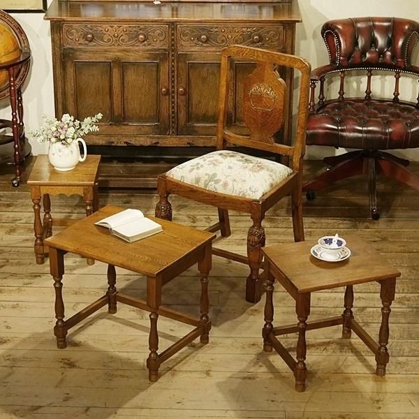 イギリス ビンテージ 広げれ 家具 ネストテーブル サイド