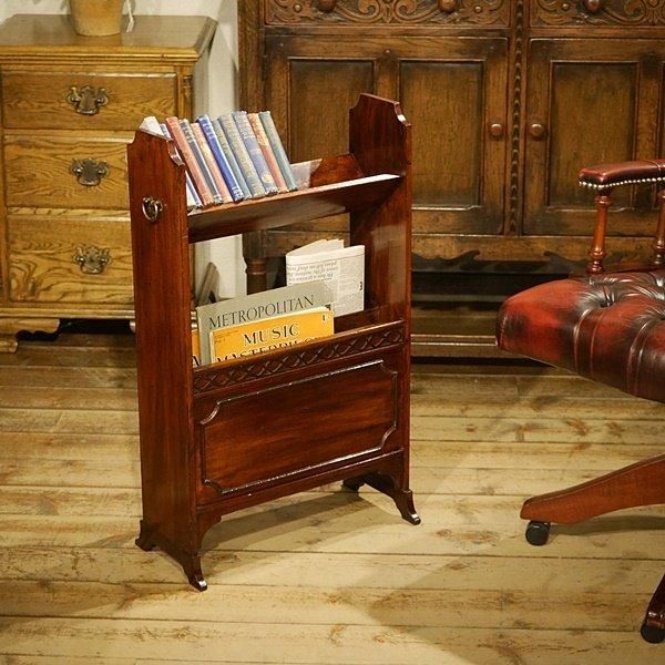 英国イギリスアンティーク家具 | マガジンラック マホガニー材総 英国イギリスアンティーク家具 | マガジンラック マホガニー材総