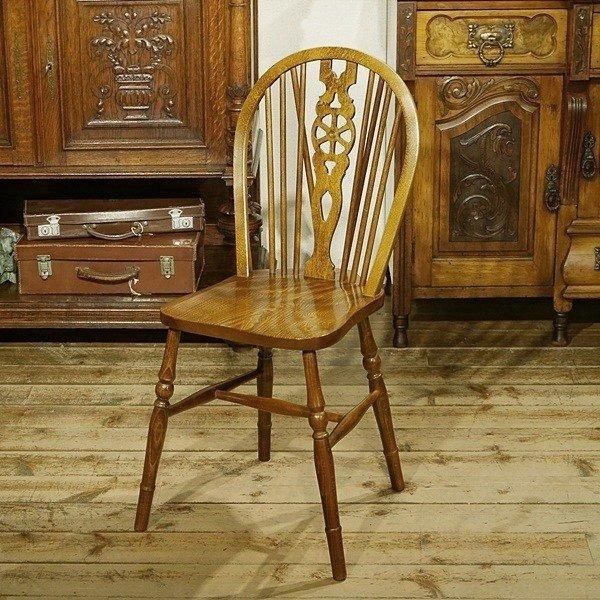 英国イギリス アンティーク家具 1960年代 ホイールバックチェア 英国イギリス アンティーク家具 1960年代 ホイールバックチェア
