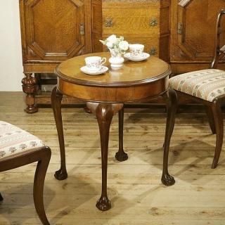 アンティーク家具屋購入ラウンドガラステーブル(丸テーブル、ディスプレイ台) アンティーク家具屋購入ラウンドガラステーブル(丸テーブル