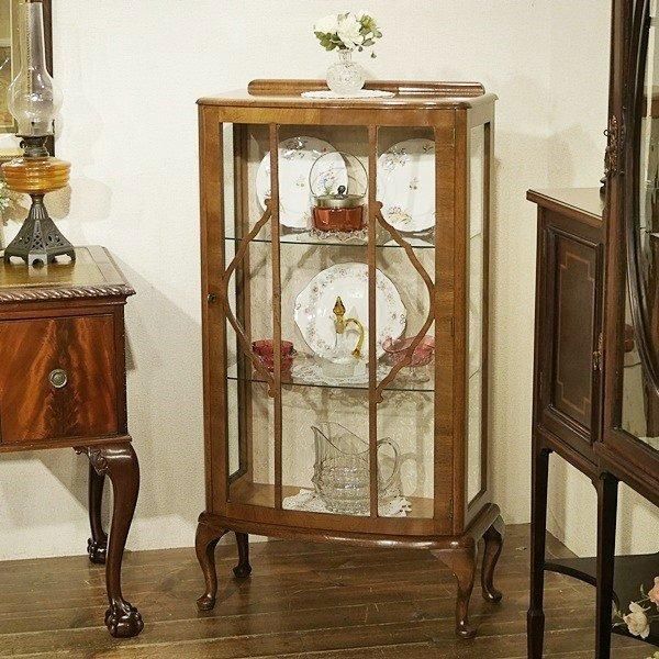 【最終値下】英国アンティーク ディスプレイキャビネット 英国アンティーク家具 | ディスプレイキャビネット - Q'S ANTIQUES