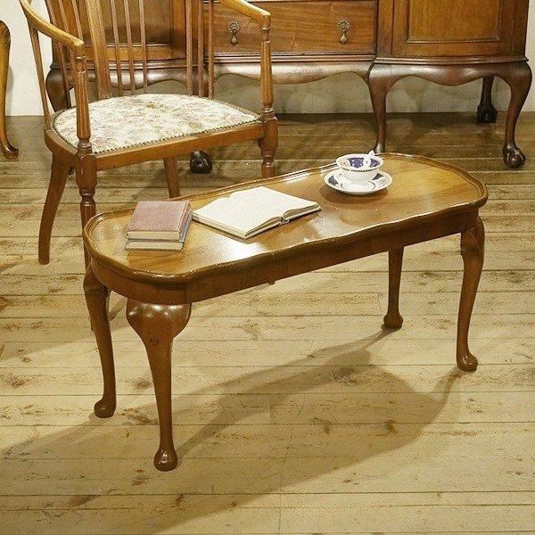セール!コーヒーテーブル イギリス製 アンティーク ウォルナット アンティークコーヒーテーブル | 英国製 ウォールナット材 - Q'S