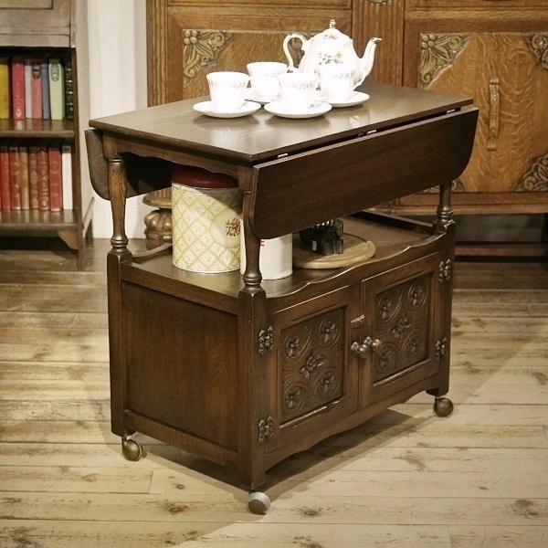 イギリス　アンティーク　ワゴン v-966a.jpg