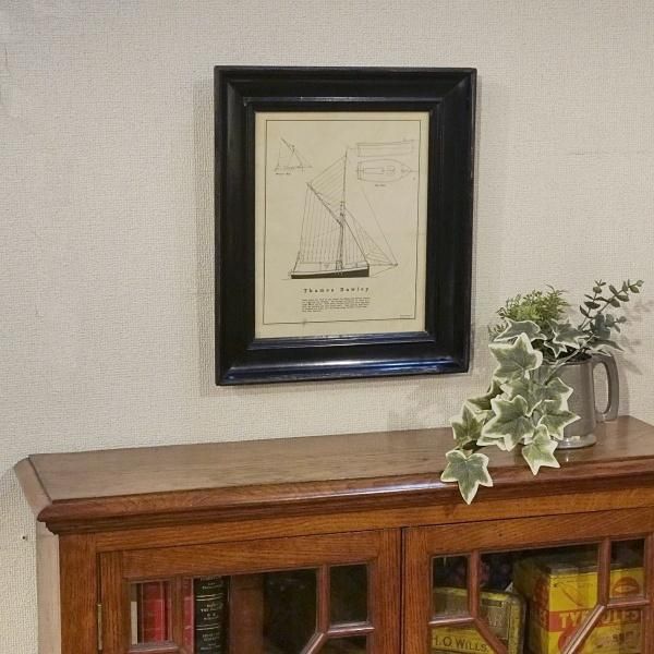 スペシャル特典 イギリスアンティーク額絵 | ヨット - Q'S ANTIQUES 絵画
