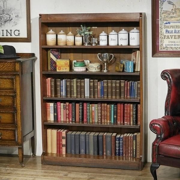 半額 福袋の通販 オープンブックケース | 英国アンティーク - ANTIQUES Q'S 家具