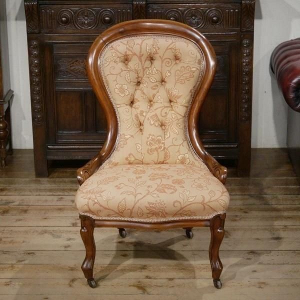 英国アンティーク | ナーシングチェア - Q'S ANTIQUES