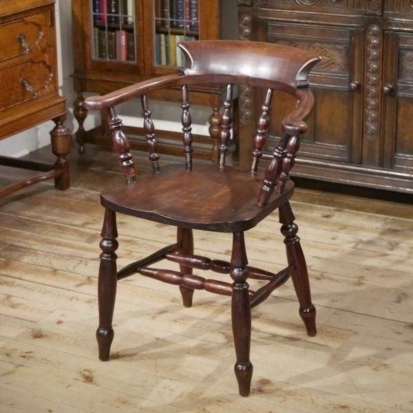 ビクトリアンキャプテンチェア | 英国アンティーク - Q'S ANTIQUES