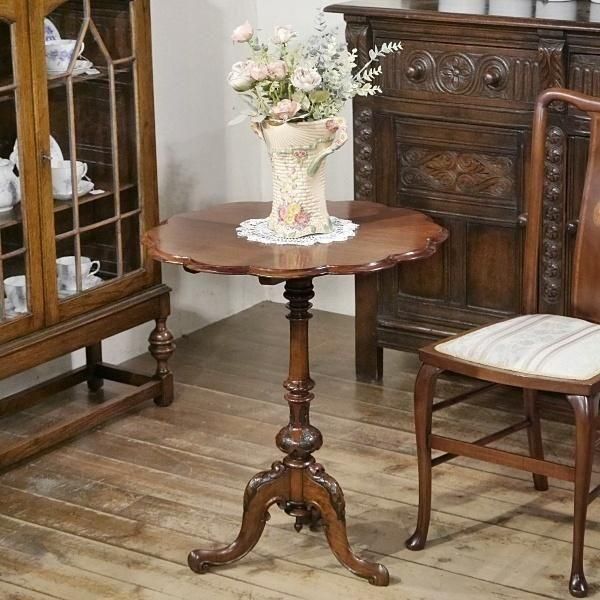 イギリス　アンティーク　ラウンドテーブル 英国アンティーク家具 | ラウンドテーブル - Q'S ANTIQUES