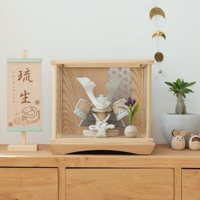 ことのオリジナル兜　そら　麻の葉　Nケース