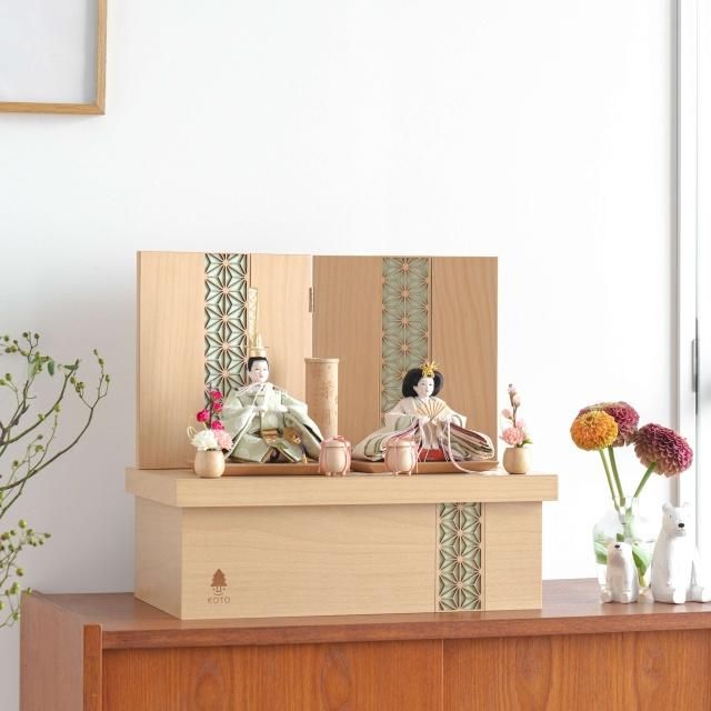 ことのひな人形　このは　麻の葉　収納