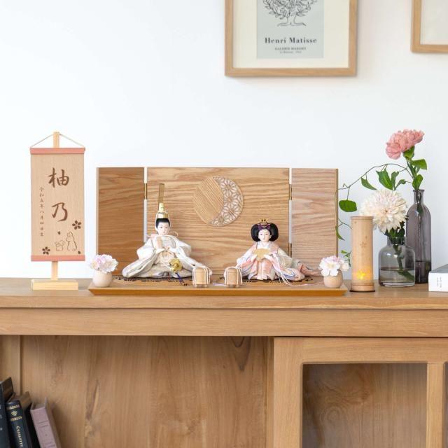 ことのつぼみシリーズ　はな　月型麻の葉　N平台