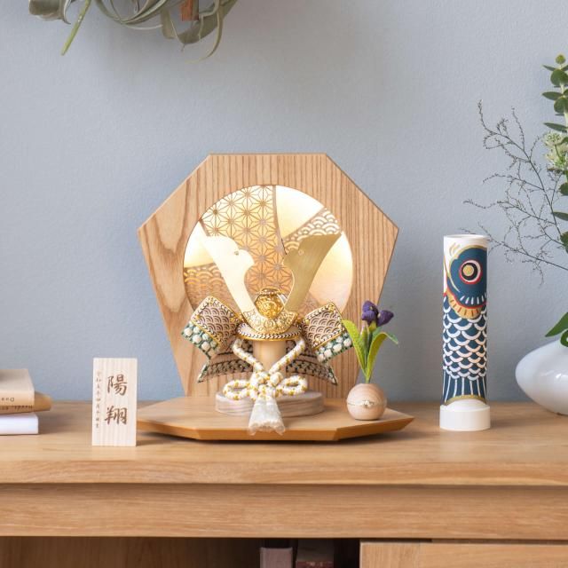 ことのオリジナル兜　だいち　灯六角衝立　N