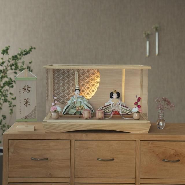 <img class='new_mark_img1' src='https://img.shop-pro.jp/img/new/icons13.gif' style='border:none;display:inline;margin:0px;padding:0px;width:auto;' />ことのひな人形 このは 灯円ケース 円麻の葉NN