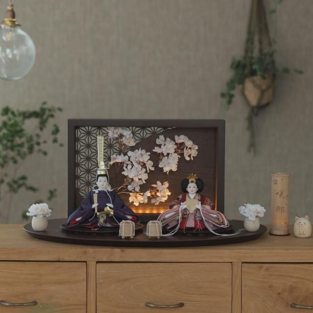 <img class='new_mark_img1' src='https://img.shop-pro.jp/img/new/icons13.gif' style='border:none;display:inline;margin:0px;padding:0px;width:auto;' />ことのひな人形 あかね 灯衝立 桜 B