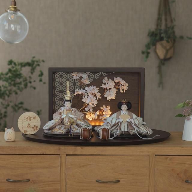 ことのひな人形　ほのか　灯衝立　桜　B