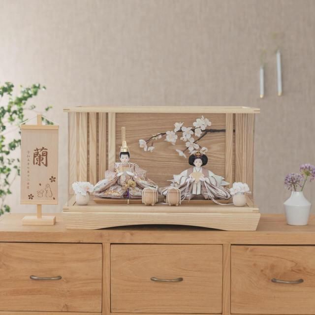 ことのひな人形　ほのか　円ケース　桜      N   