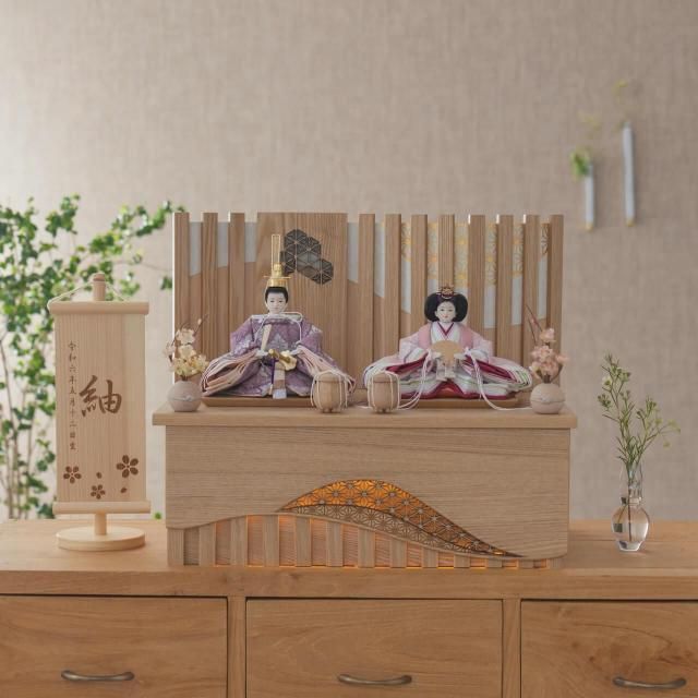 ことのひな人形　ゆい　灯収納　凪　N