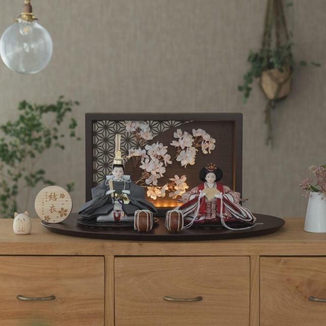 ことのひな人形　ろまん　灯衝立　桜　B