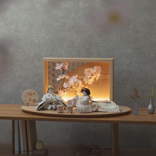 ことの平安ひな　このは　灯衝立　桜　N