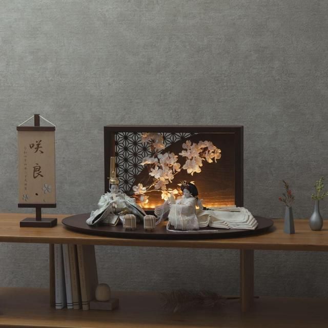 ことの平安ひな　このは　灯衝立　桜　B