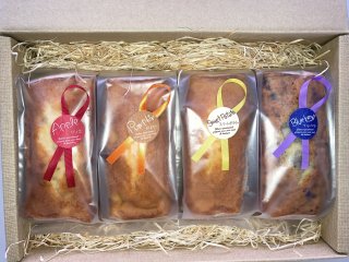 【419】パウンドケーキ(ハーフサイズ180g)4本セット(アップル・ブルーベリー・さつまいも・かぼちゃ各1本)<img class='new_mark_img2' src='https://img.shop-pro.jp/img/new/icons62.gif' style='border:none;display:inline;margin:0px;padding:0px;width:auto;' />