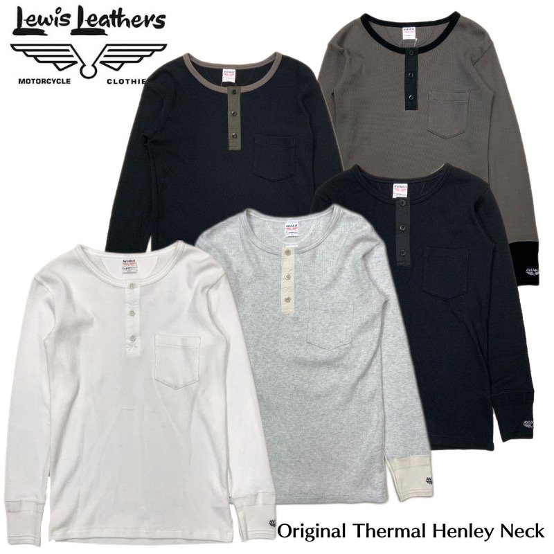 【Lewis Leathers/ルイスレザーズ】オリジナルサーマル:ヘンリーネック, ポケット付き Original Thermal Henley  Neck　REAL DEAL仙台 (リアルディール仙台)