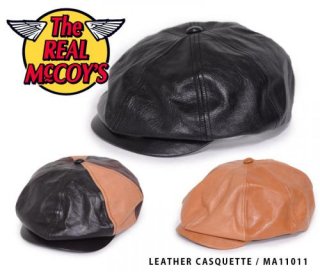 【The REAL McCOY'S】MA11011:LEATHER CASQUETTE