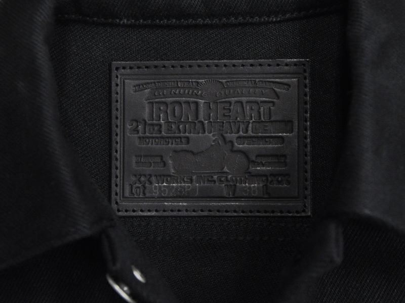 IRON HEART / アイアンハート】 9526PJ / 21oz黒鎧デニム サイド IRON HEART / アイアンハート】 9526PJ / 21oz黒鎧デニム サイド