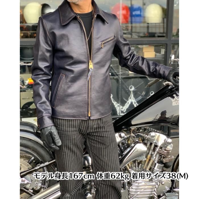 Y'2 LEATHER/ワイツーレザー】レザージャケット/IR-42 INDIGO Y'2 LEATHER/ワイツーレザー】レザージャケット/IR-42 INDIGO