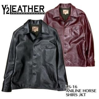 Y'2 LEATHER/磻ġ쥶ۥ쥶㥱å/ LS-16 ANILINE HORSE SHIRS JKT