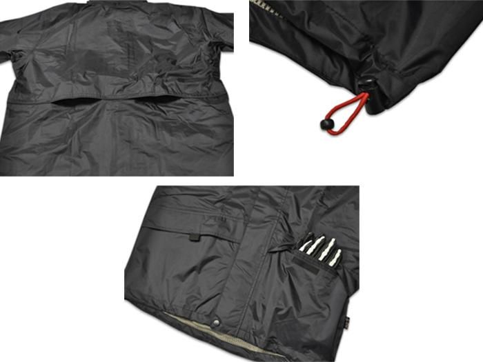 Vin&Age】レインスーツ ジャケット無地×ボーダーパンツ－REAL