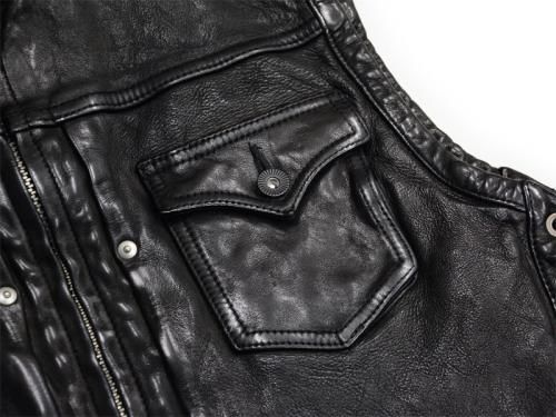 SKULL FLIGHT/スカルフライト】ベスト/LEATHER CLUB VEST SKULL FLIGHT/スカルフライト】ベスト/LEATHER CLUB VEST