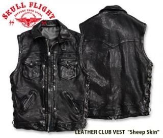 SKULL FLIGHT/ե饤ȡۥ٥/LEATHER CLUB VEST 