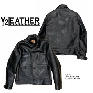 Y'2 LEATHER/磻ġ쥶ۥ쥶㥱å/ LB-143 ANILINE HORSE COSSAK JACKET