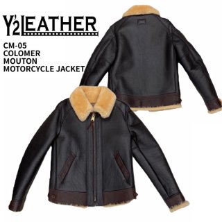 【Y'2 LEATHER/ワイツーレザー】レザージャケット/ CM-05 COLOMER MOUTON MOTORCYCLE JACKET