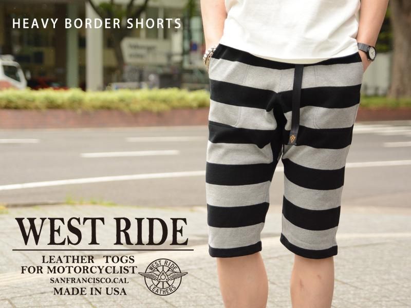 west rideコットン100%のハーフパンツ