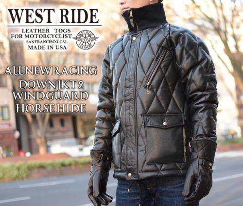 【WEST RIDE/ウエストライド】レザージャケット/ALL NEW RACING DOWN JK2 RELAX FIT 