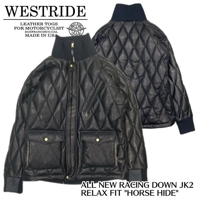 【WEST RIDE/ウエストライド】レザージャケット/ALL NEW RACING DOWN JK2 RELAX FIT 