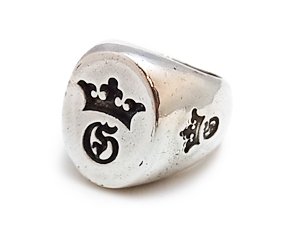 【Gaboratory/ガボラトリー】155A:G&CROWN LARGE SIGNET RING