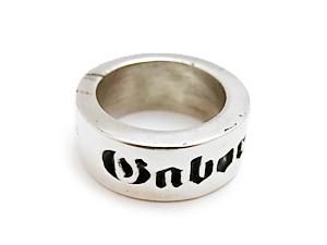 Gaboratory/ガボラトリー】161-A:NARROW GABORATORY LOGO CIGAR BAND RING